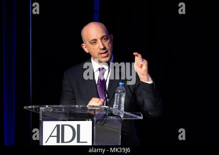 Jonathan Greenblatt, ADL-CEO und Nationalen Direktor, an der Anti-Defamation League (ADL) National Leadership Summit in Washington, DC. Stockfoto