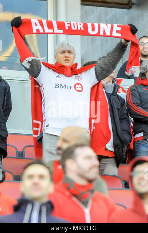 Ventilator des Toronto FC Team während 2018 MLS Regular Season Match zwischen Toronto FC (Kanada) und Philadelphia (USA) am BMO Feld (Ergebnis 3:0). Stockfoto