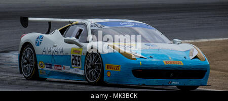 Monterey, CA, USA. 5 Mai, 2018. A. #269 Kresimir Penavic Aus schalten 2 Während der Ferrari Challenge 458 1. Rennen an WeatherTech Raceway Laguna Seca in Monterey, CA Thurman James/CSM/Alamy leben Nachrichten Stockfoto