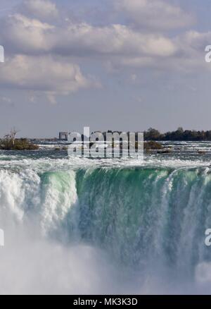 Postkarte mit einer erstaunlichen Niagara Wasserfall Stockfoto