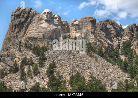 Mt. Rushmore ist eine berühmte National Monument in South Dakota entfernt Stockfoto