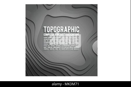 Bunte Papier Ausschnitt. Papier schneiden banner Konzept. Papier schnitzen blauen Gradienten für Karte Poster Broschüren Flyer Design in blauen Farben. 3D-Topographie Relief. Stock Vektor