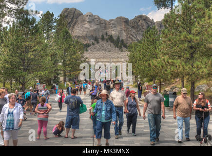 Mt. Rushmore ist eine berühmte National Monument in South Dakota entfernt Stockfoto