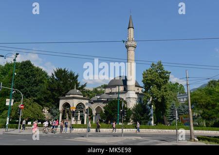 Alipasina Moschee, Sarajevo, Bosnien Stockfoto