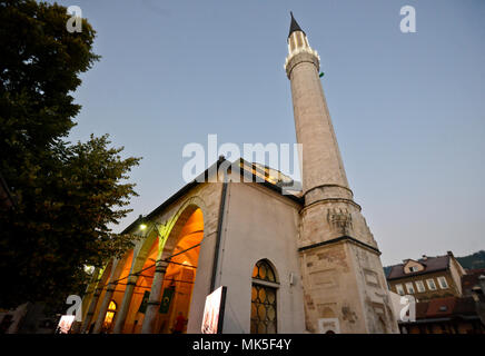 Die Gazi-husrev-Beg Moschee, Sarajevo Stockfoto