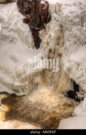 Winter in Pigeon River Provincial Park im nördlichen Ontario von Thunder Bay Stockfoto