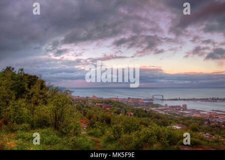 Enger Tower ist eine touristische Destination und malerischen Blick in Duluth, Minnesota Stockfoto
