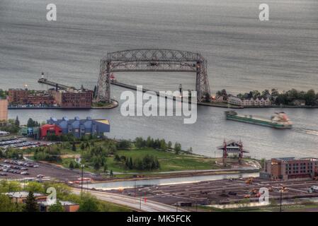 Enger Tower ist eine touristische Destination und malerischen Blick in Duluth, Minnesota Stockfoto
