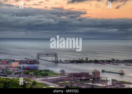 Enger Tower ist eine touristische Destination und malerischen Blick in Duluth, Minnesota Stockfoto