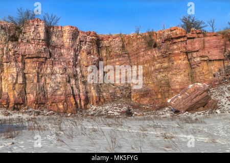 Blue Mounds State Park ist ein State Park im Südwesten von Minnesota, die durch die Stadt von Luverne Stockfoto