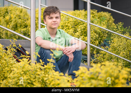 Teen boy Zurück zur Schule Stockfoto