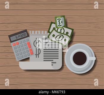 Steuer tag Icons einstellen Stock Vektor
