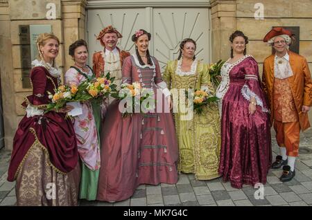 Ein Meisterwerk der barocken Theater Architektur, zwischen 1745 und 1750 erbaut, das Opernhaus ist das einzige vollständig erhaltene seiner Art Stockfoto