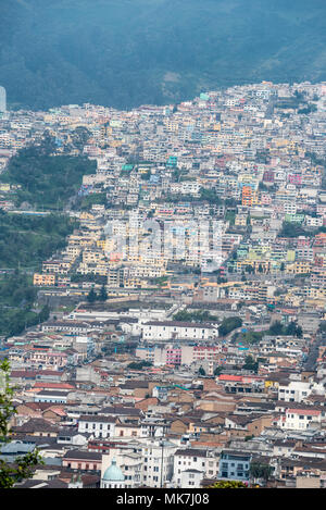 Hang Nachbarschaft in Quito, Ecuador. Stockfoto