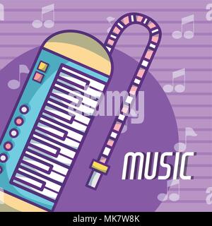 Melodica Musik Instrument Stock Vektor