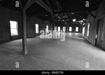 Eine verlassene Baumwolle Lager in South Carolina Stockfoto