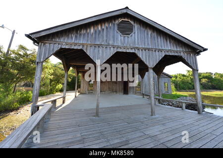 Eine verlassene Baumwolle Lager in South Carolina Stockfoto