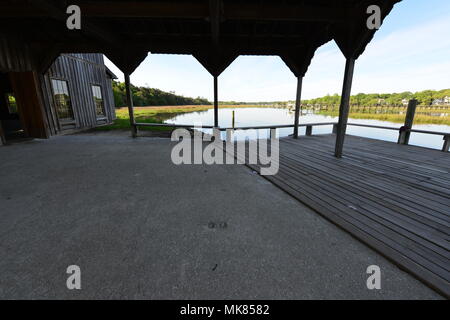 Eine verlassene Baumwolle Lager in South Carolina Stockfoto