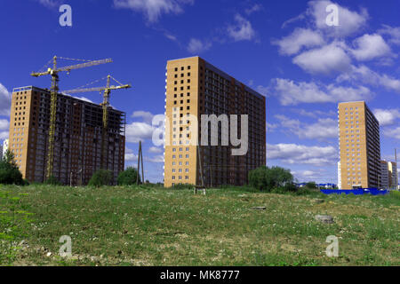 Reihe von neuen Reihenhäuser Stockfoto