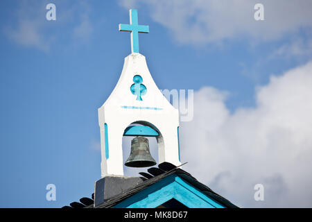 Einsiedelei von regalina. La Riégala oder Santa María de Riégala ist ein Fest, das in der Stadt Cadavedo, Asturien, Spanien stattfindet. Stockfoto