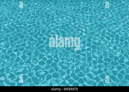Klare, blaue rippled Pool- oder Meerblick. Stock Vektor