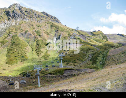 Bild der Standseilbahn in Hang Stockfoto