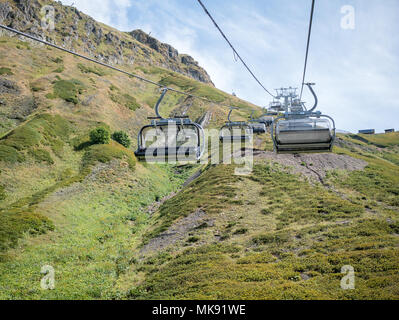 Bild der Standseilbahn in Hang Stockfoto