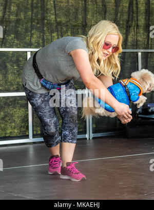 Brentwood, Essex, 7. Mai 2018, das britische's Got Talent Stolpergefahr und Lucy Heide Credit Ian Davidson Alamy leben Nachrichten Stockfoto