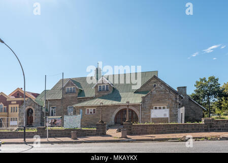 ESTCOURT, SÜDAFRIKA - 21. MÄRZ 2018: Der Tourist Information im historischen Civic Gebäude in Estcourt in der Provinz Kwazulu-Natal Stockfoto