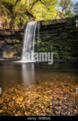 Sgwd Gwladys Wasserfall in der Breacon Beacons, Neath, Großbritannien Stockfoto