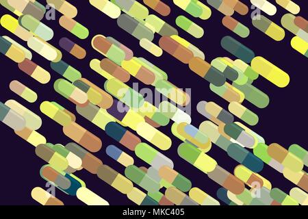 Kapseln, Medizin oder Pillen Illustrationen hintergrund abstrakt, Hand gezeichnet. Apotheke Gesundheit konzeptionell. Vektorgrafik. Stock Vektor