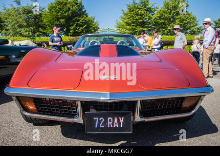 Transatlantische Sonntag an der Breakfast Club, in der Nähe von Goodwood Motor Circuit, Chichester, West Sussex, UK (6. Mai 2018) Stockfoto