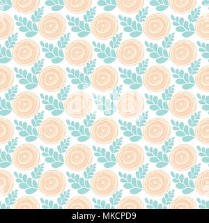 Rosen nahtlose Muster. Hand Rosen Muster gezeichnet. Vintage roses Hintergrund. Vektor nahtlose Rosen Ornament. Florale Muster wiederholen. Rosen Vektor krank Stock Vektor