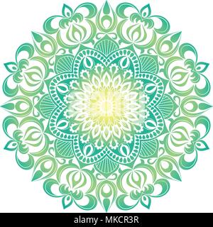 Vektor Mandala Ornament. Vintage dekorative Elemente. Orientalische runde Muster. Islam, arabischen, indischen, türkischen, Pakistan, China, osmanische Motive. Hand Stock Vektor