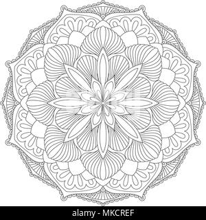 Vektor Mandala. Orientalische dekoratives Element. Islam, arabischen, indischen, türkischen, Pakistan, China, osmanische Motive. Ethnische Design Elemente. Hand gezeichnet Stock Vektor