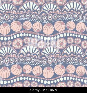 Abstrakte farbenfrohe doodle Muster. Hand gezeichnet doodle Muster für textile Design, Geschenkpapier, scrapbooking. Die nahtlose Vektor doodle Muster. Stock Vektor