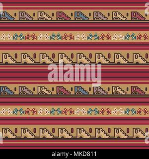 Mexikanische nahtlose Muster. Stock Vektor