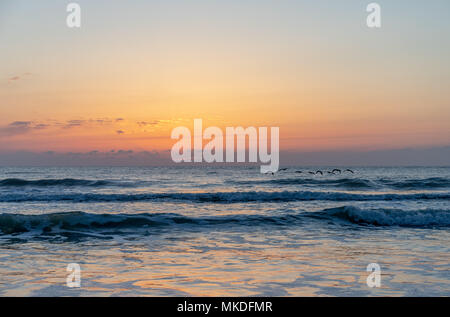 Sonnenaufgang am Strand Stockfoto