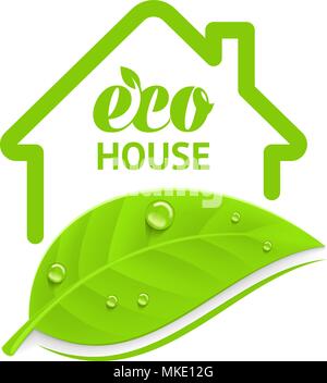 Logo Eco House Stock Vektor