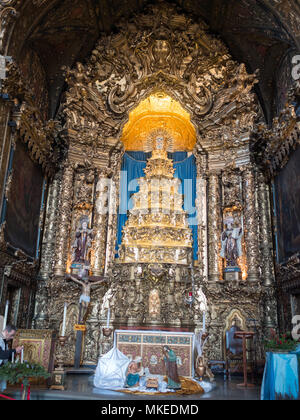 Altar der Igreja das carmelitas Descalças Stockfoto