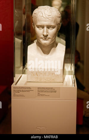 Büste von Napoleon Bonaparte in Montreal Fine Art Museum Stockfoto