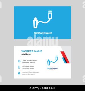 Usb business card Design vorlage, für Ihr Unternehmen, moderne horizontale Personalausweis Vektor Stock Vektor