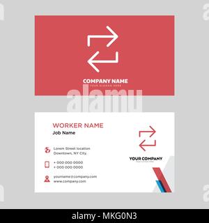 Aktualisieren business card Design vorlage, für Ihr Unternehmen, moderne horizontale Personalausweis Vektor Stock Vektor