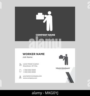 Mover business card Design vorlage, für Ihr Unternehmen, moderne horizontale Personalausweis Vektor Stock Vektor
