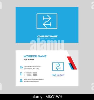 Art business card Design vorlage, für Ihr Unternehmen, moderne horizontale Personalausweis Vektor Stock Vektor