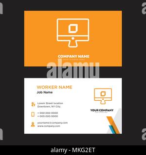 3d-business card Design vorlage, für Ihr Unternehmen, moderne horizontale Personalausweis Vektor Stock Vektor