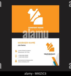 Fashion Business Card Design vorlage, für Ihr Unternehmen, moderne horizontale Personalausweis Vektor Stock Vektor