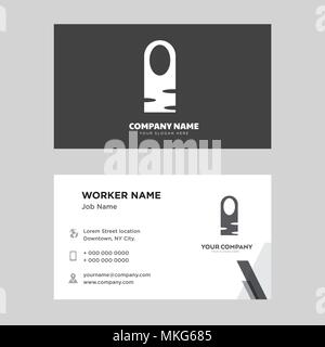 Lange Nagel business card Design vorlage, für Ihr Unternehmen, moderne horizontale Personalausweis Vektor Stock Vektor