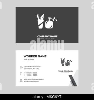 Zahnbürste business card Design vorlage, für Ihr Unternehmen, moderne horizontale Personalausweis Vektor Stock Vektor