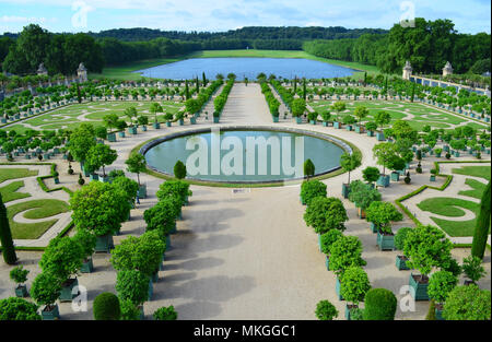 L'Orangerie in die Gärten von Versailles, Frankreich Stockfoto